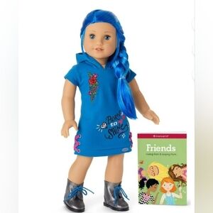 American Girl Doll #90 18"with Blue Hair and Stylish Outfit